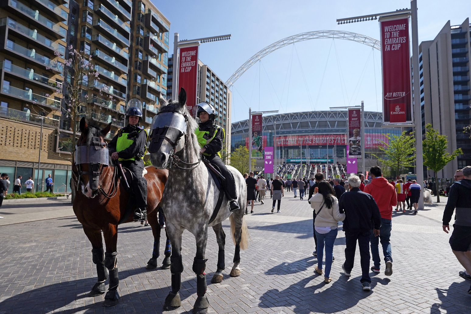 Fans at Wembley urged to be vigilant amid Brussels attacks