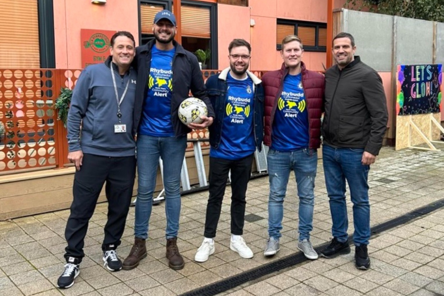Welsh police officers take on Hollyoaks cast members in charity football match