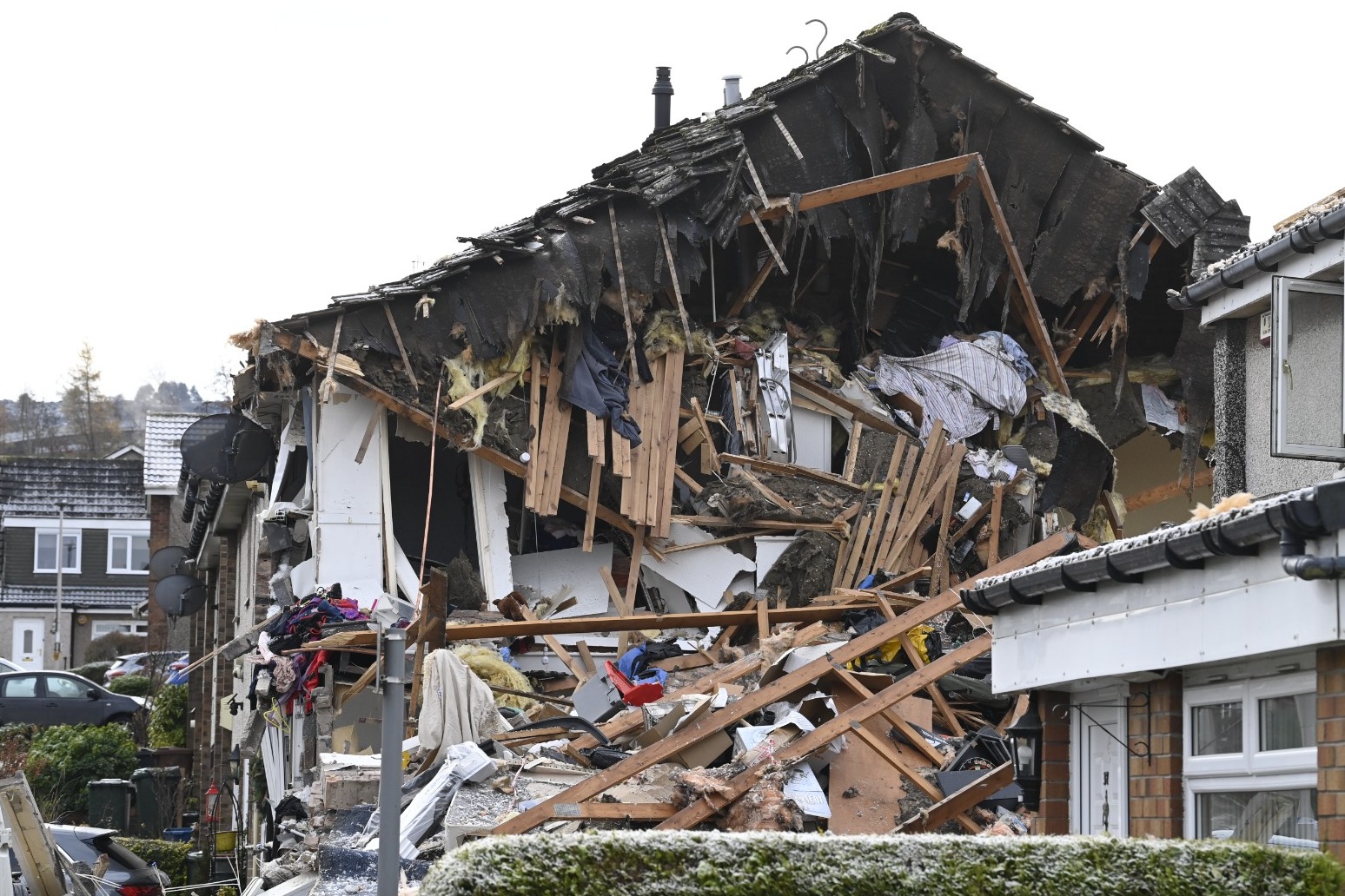 Man, 84, dies and two taken to hospital after house explosion in Edinburgh