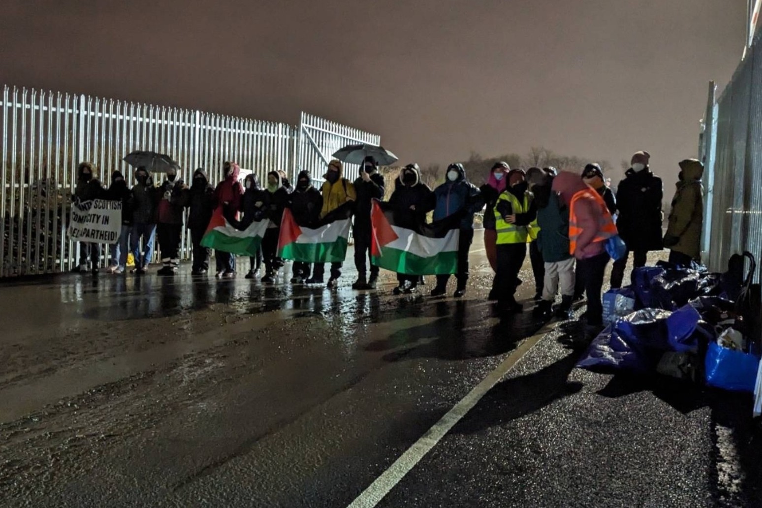 Campaigners blockade BAE Systems site in Glasgow over ‘Israel ties’