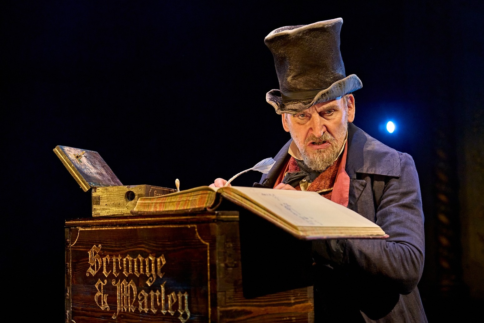 Playing Scrooge at Old Vic is role of a lifetime, Christopher Eccleston says