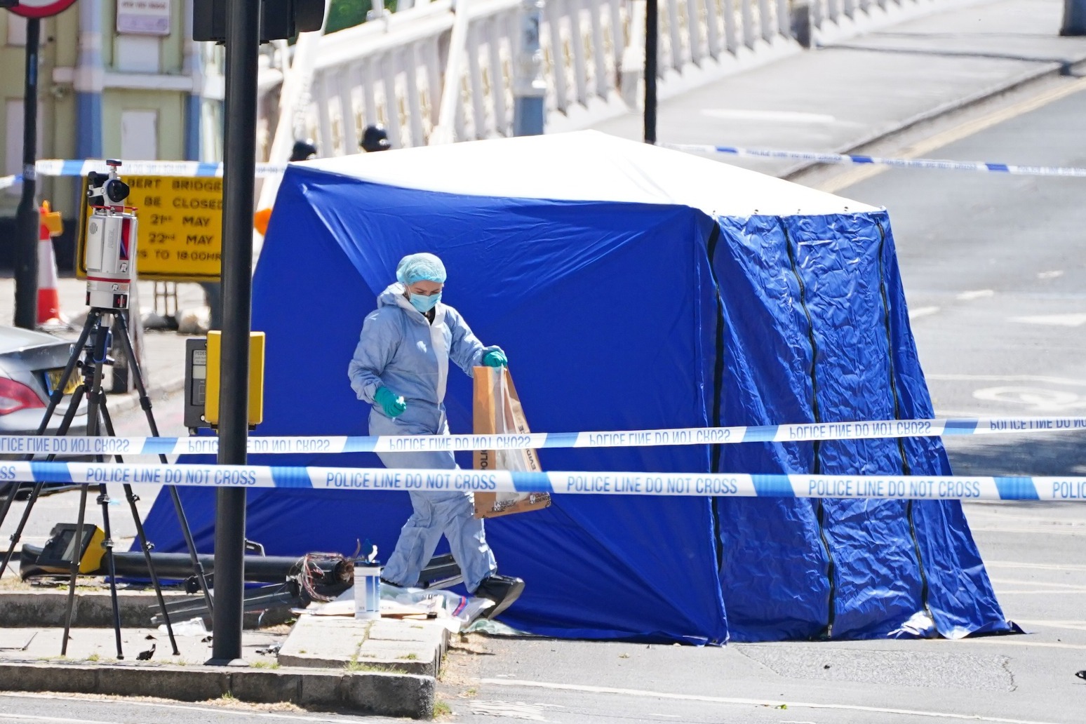 Pedestrian, 41, and three dogs die in car crash on Chelsea street