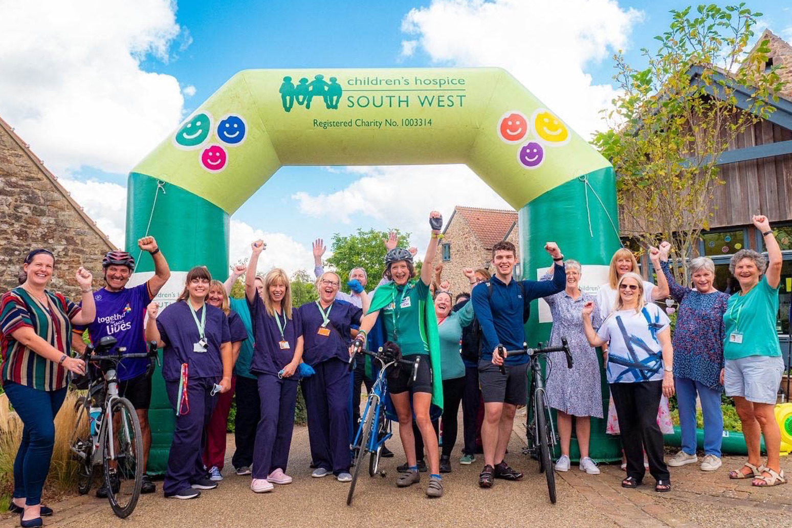 Nurse raises thousands of pounds with 3,200-mile cycle between every UK children’s hospice