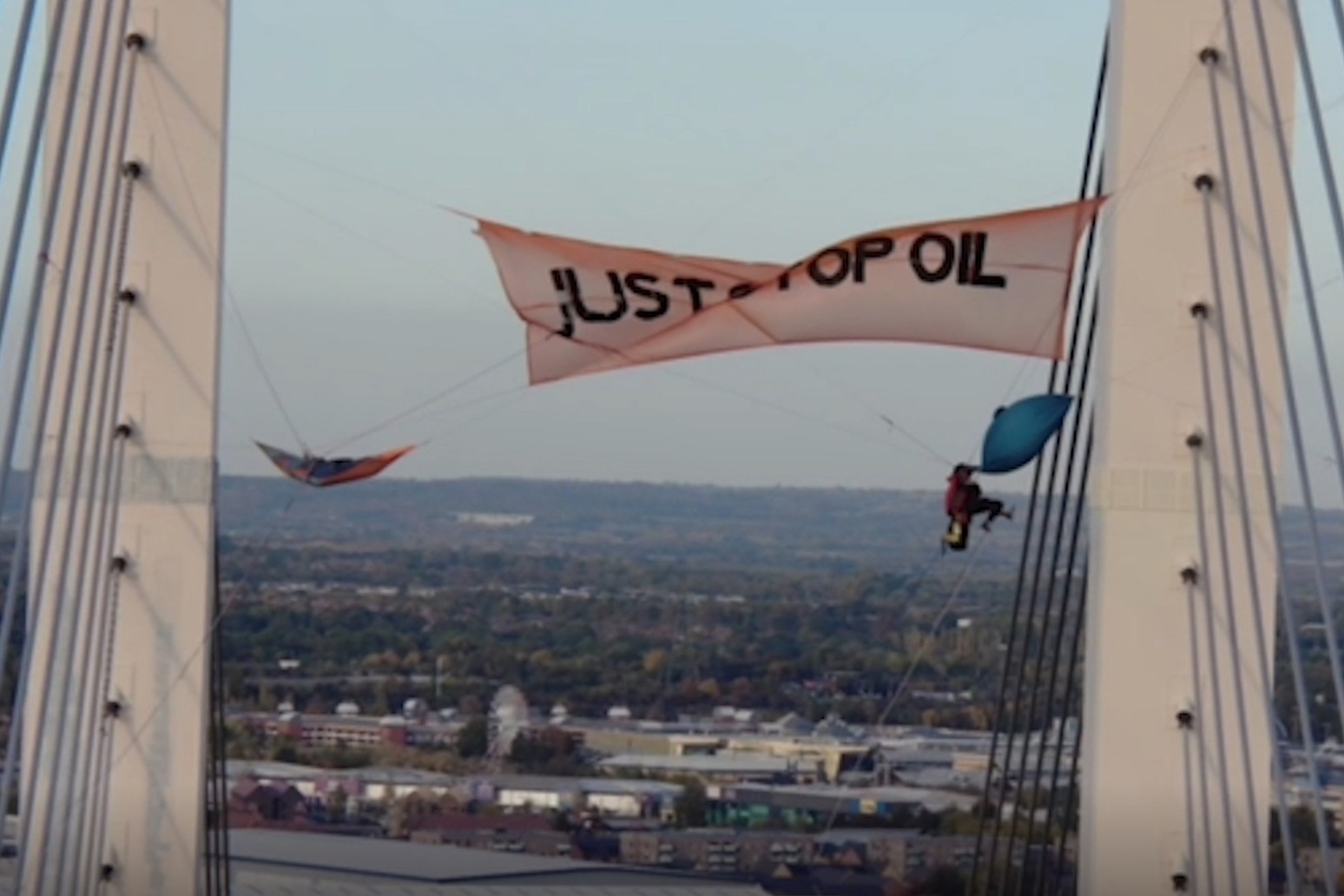 Just Stop Oil protesters lose appeals against jail terms for scaling bridge